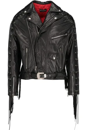 Balenciaga 2010 Bikerjacke mit Fransen