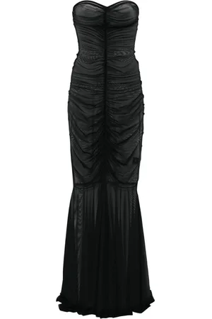 Norma Kamali Schulterfreies Abendkleid