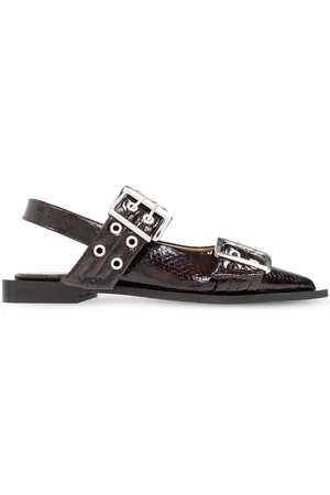 Ganni Ballerinas mit Schnalle