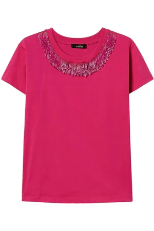 Twin-Set T-Shirt mit Fransen