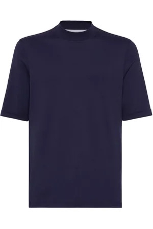 Brunello Cucinelli T-Shirt mit Stehkragen