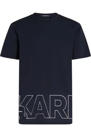 Karl Lagerfeld T-Shirt mit Metallic-Logo-Print