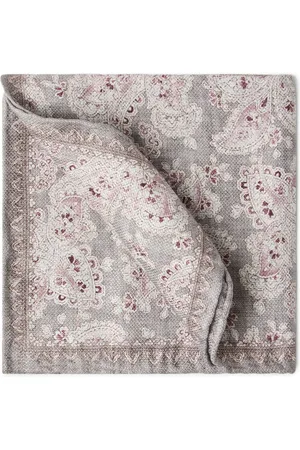 Brunello Cucinelli Einstecktuch mit grafischem Print