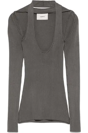 COPERNI Geripptes Oberteil mit Cut-Outs