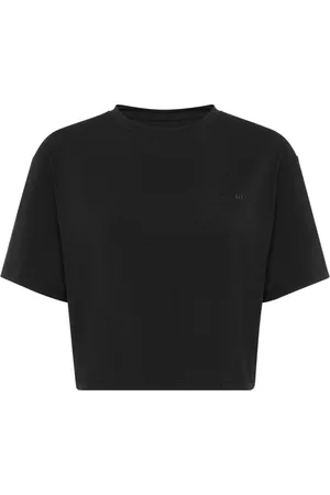 Philipp Plein Cropped-T-Shirt mit rundem Ausschnitt