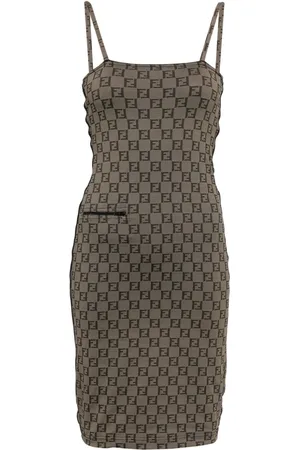Fendi 1990-2000s ärmelloses Kleid