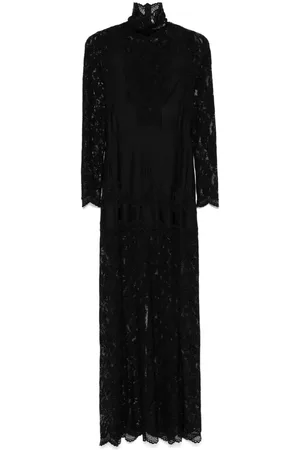 Paco rabanne Florales Maxikleid mit Spitzenapplikation