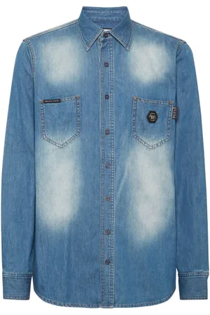 Philipp Plein Hemd mit Totenkopf-Applikation