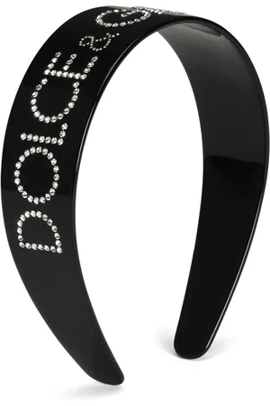 Dolce & Gabbana Haarreif mit kristallverziertem Logo