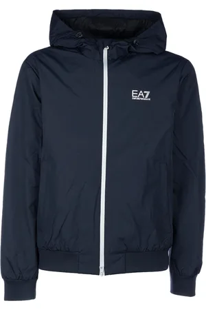 EA7 Kapuzenjacke mit Logo-Print