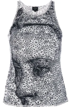 Jean Paul Gaultier Tanktop mit Gesicht-Print