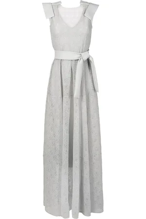Gloria Coelho Abendkleid mit aufgestickten Polka Dots