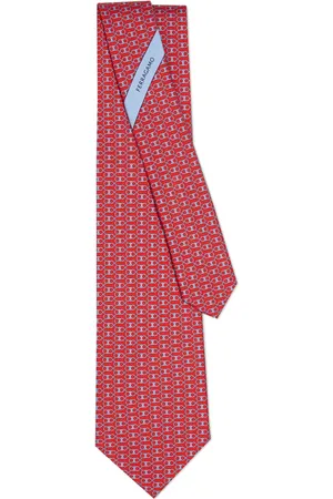 Salvatore Ferragamo Krawatte mit Gancini-Print