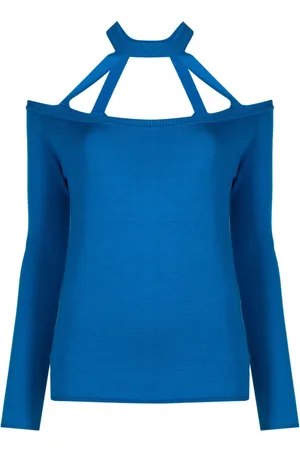 Gloria Coelho Schulterfreier Jumpsuit mit asymmetrischem Schnitt
