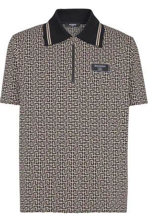 Balmain Labyrinth Jacquard-Poloshirt