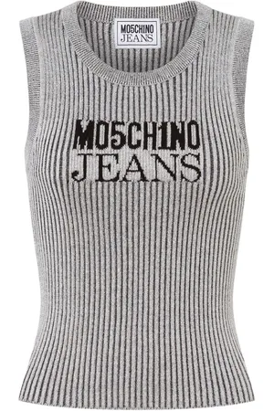 Moschino Gestricktes Top mit Logo