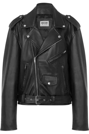 Moschino Klassische Lederjacke