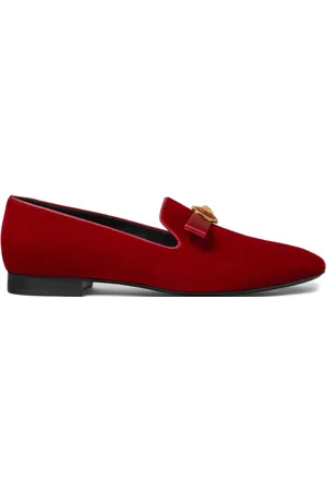 VERSACE Gianni Ribbon Slipper aus Samt