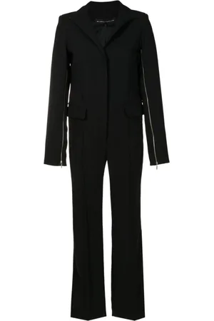 Gloria Coelho Jumpsuit mit Schalkragen