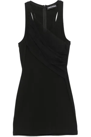 DAVID KOMA Tank-Minikleid mit gerafftem Tüll