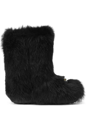 VERSACE Gianni Ribbon Stiefel mit Shearling
