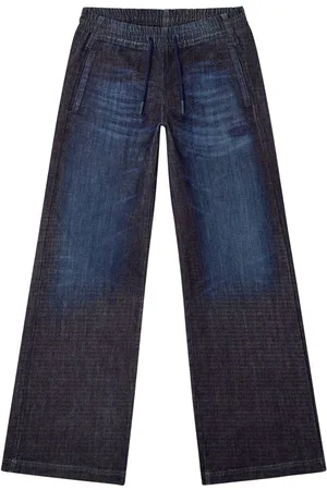 Diesel D-Ainty Wide-Leg-Jeans