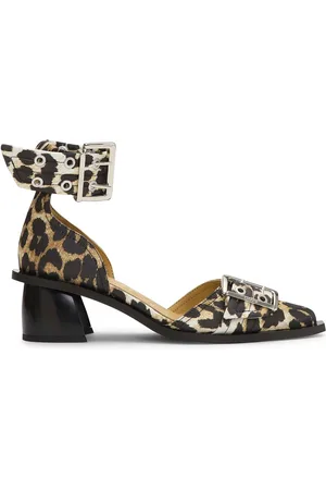 Ganni Pumps mit Leoparden-Print