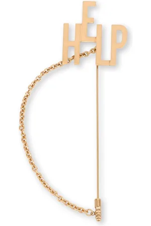 Moschino Help Brosche mit Kettendetail