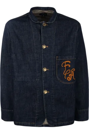 Emporio Armani Jeansjacke mit Logo-Stickerei