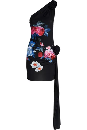 MAGDA BUTRYM One-Shoulder-Minikleid mit Blumen-Print