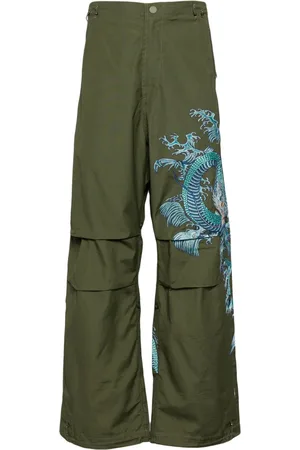 Maharishi Lockere Hose mit Wasserdrache