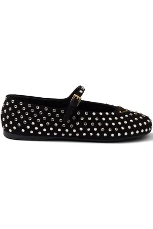 Prada Ballerinas mit Kristallen