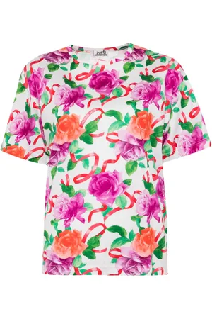 Hermès 1990-2000s T-Shirt mit Blumen-Print