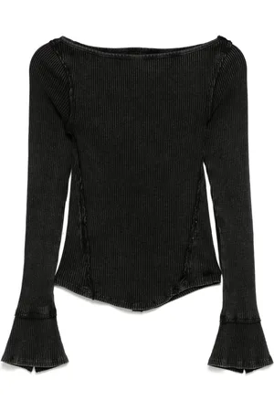 Free People Top mit ungesäumten Kanten