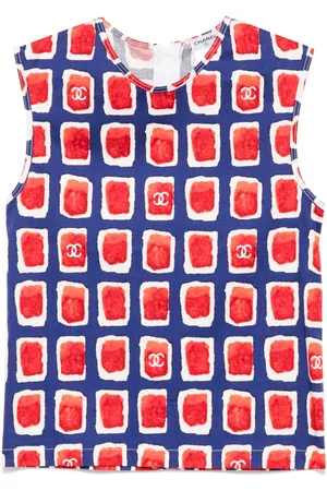 CHANEL 2001 Tanktop mit grafischem Print