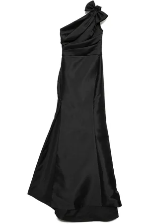 Amsale Drapiertes Mikado Abendkleid