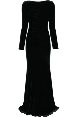 NISSA Rückenfreies Maxikleid aus Samt