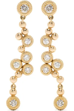 LEANDRA BAGS 18kt Moni Gelbgoldohrringe mit Diamanten