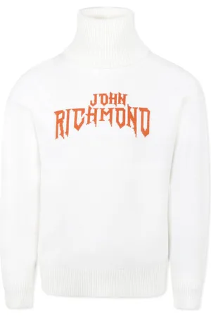 John Richmond Jacquard-Pullover mit Logo