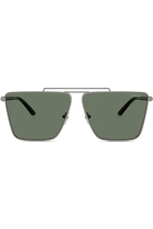 VERSACE Tubular Greca Sonnenbrille