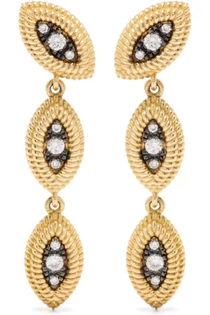 LEANDRA BAGS 18kt Cabo Dragon Gelbgoldohrringe mit Diamanten