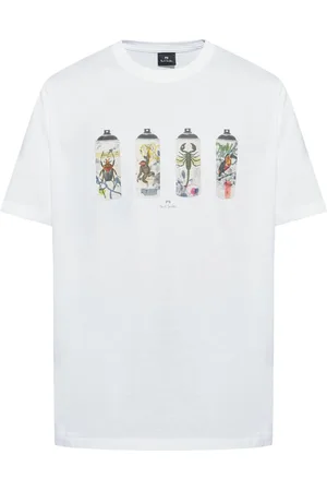 Paul Smith T-Shirt mit Spray Cans-Print