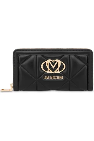 Moschino Portemonnaie mit Logo-Schild