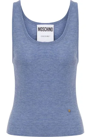 Moschino Fein geripptes Oberteil