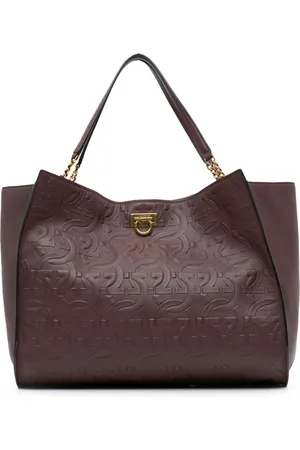Salvatore Ferragamo 2021 Gancini Tote Bag mit Prägung