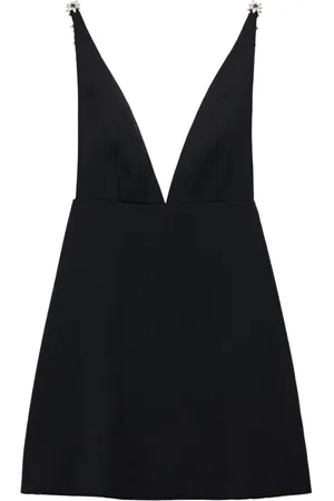 Prada Besticktes Minikleid mit Zobel