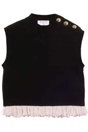 Puccini Cropped-Top mit Fransen