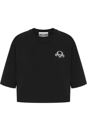 Moschino T-Shirt mit Logo-Stickerei