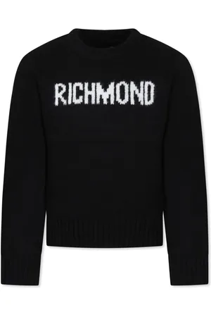 John Richmond Jacquard-Pullover mit Logo