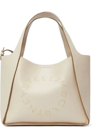 Stella McCartney Shopper mit Logo-Applikation